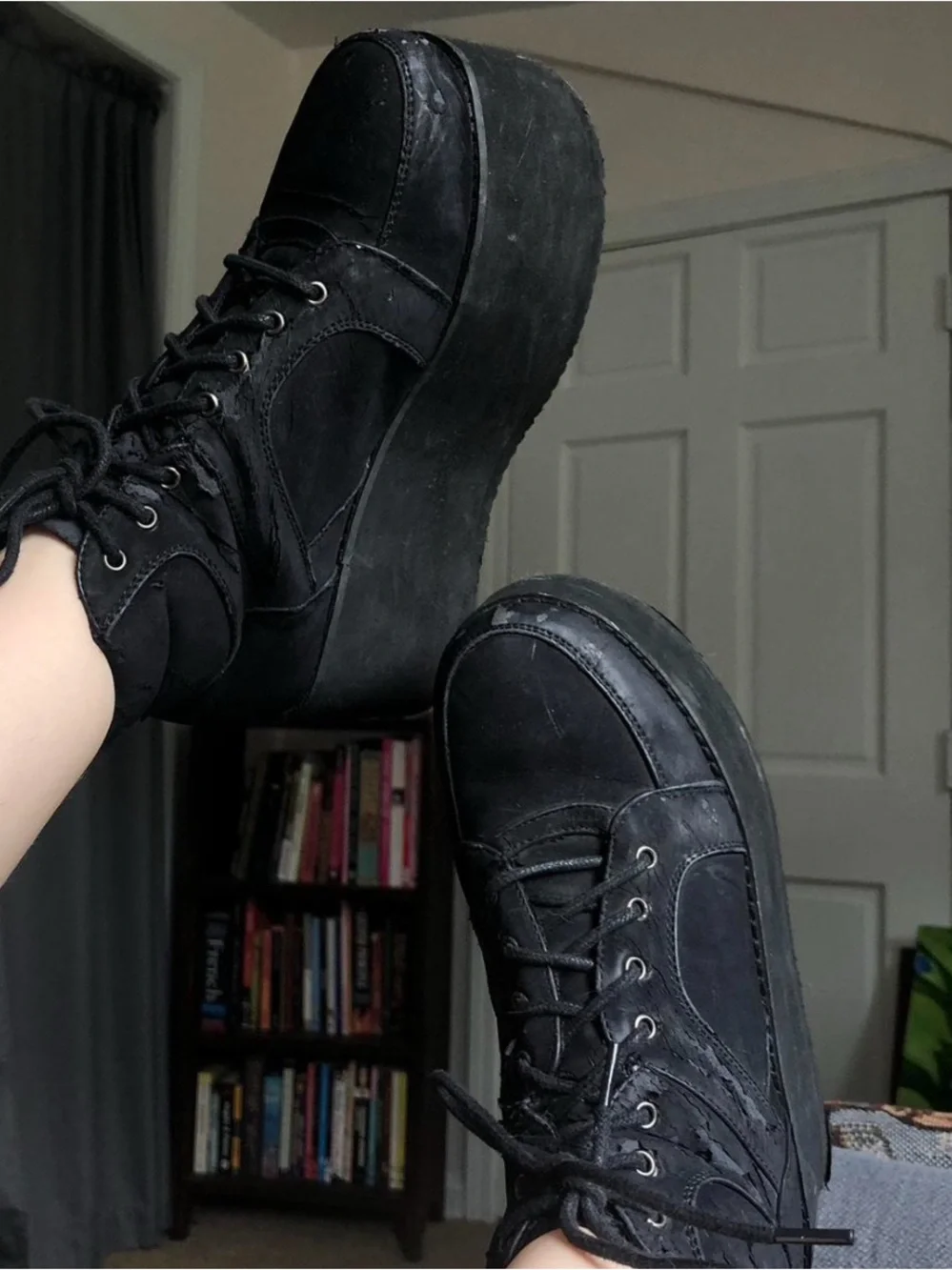 Black Platform Sneakers
